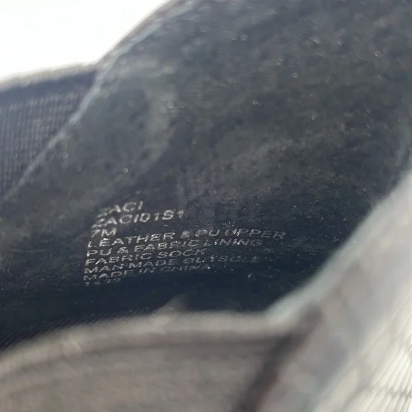 Steve Madden Zaci Wedge Sneaker Boot Black Suede Leather Faux Snakeskin Size 7M - Picture 13 of 13